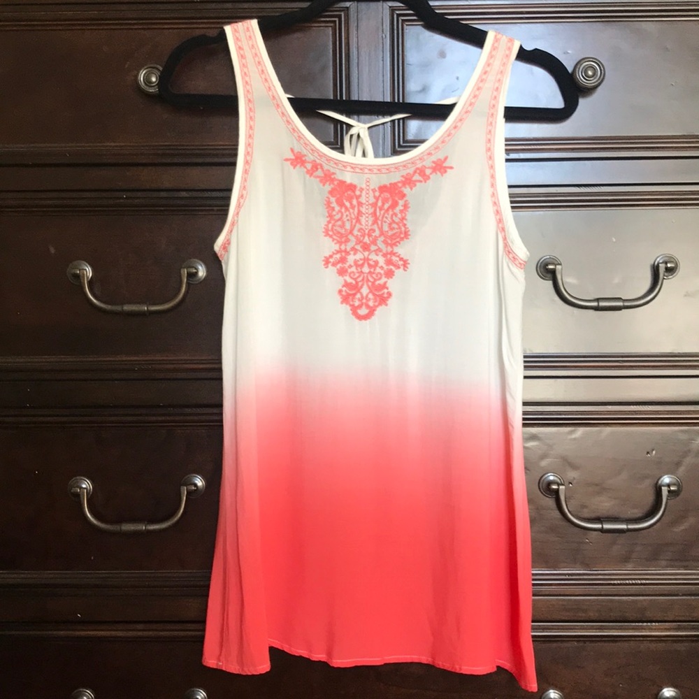 Embroidered tank top